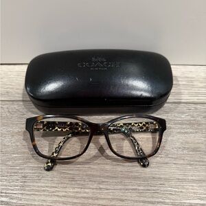 Coach Eyeglasses w/Case Needs Arm Repair | Stylish Frames for Replacement Lenses